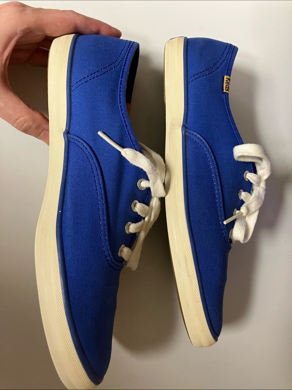Keds Vintage Blue Canvas Shoes - Picture 3 of 4